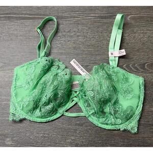 Victoria's Secret Dream Angels Wicked Floral Embroidery Unlined Bra 32DD